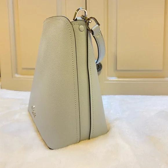 NWT! Kate Spade Small Bucket Refined Grain I Ocean Fog - Picture 3 of 9